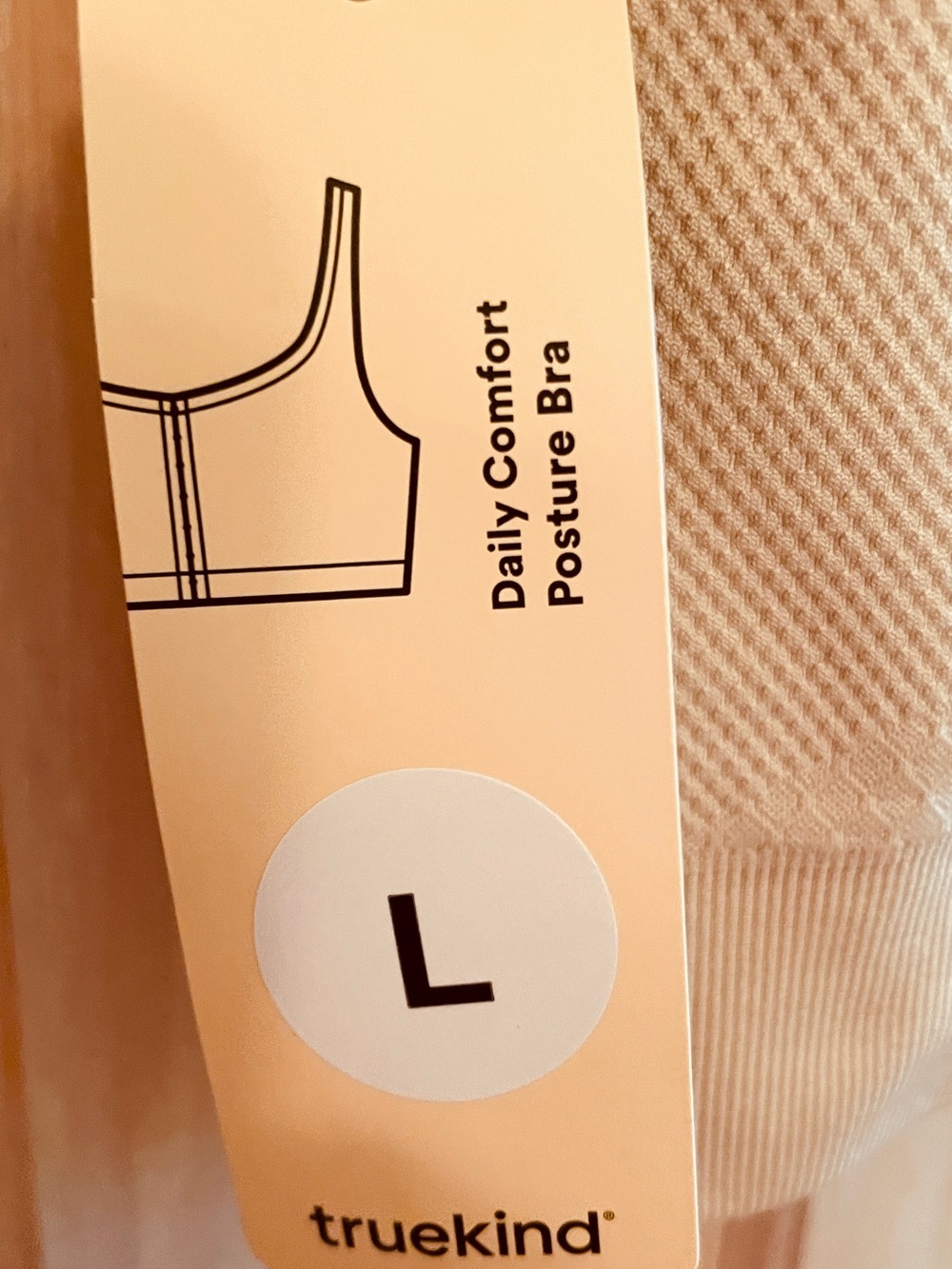 TrueKind Daily Comfort Posture Front-Closure Bra - Nude - Picture 5 of 7